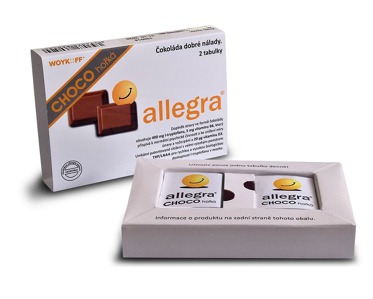 allegra CHOCO hořká 2x5 g